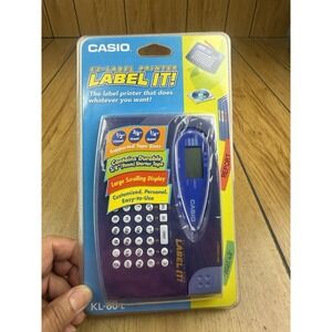 Casio KL-60L Label Maker Thermal Printer Compact‎ System NIB Sealed